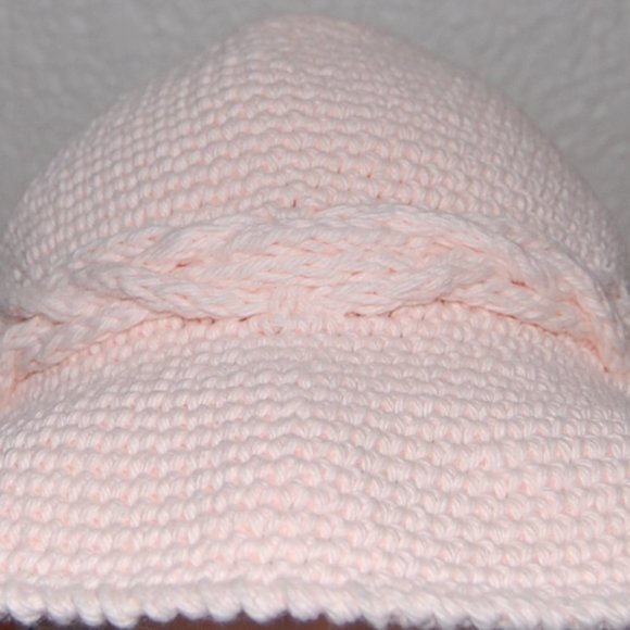 NEW Handmade Spring Sun Hat, Blush Pink, Women Size Small